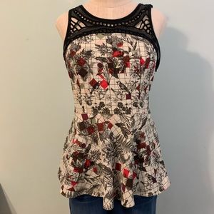 Anthropologie Ranna Gill Peplum Top